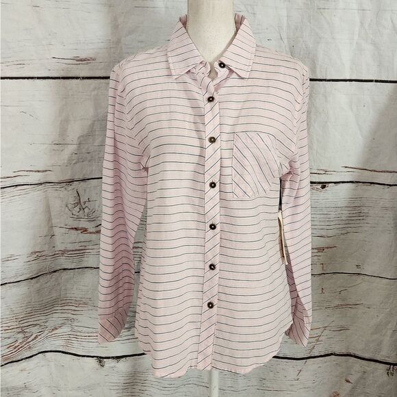 Ash & Ember The Belmont Button Down Top Size Small NWT - Picture 2 of 7